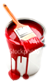 paint can with brush