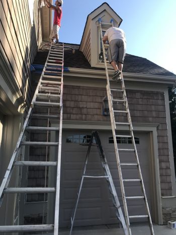 Exterior painting in Marvin, NC.