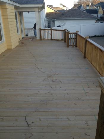 Before Front Porch/Deck Staining