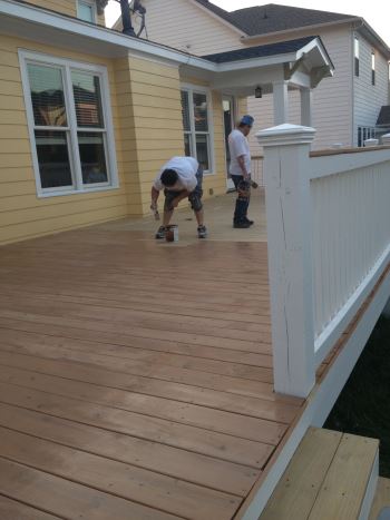 After Front Porch/Deck Staining