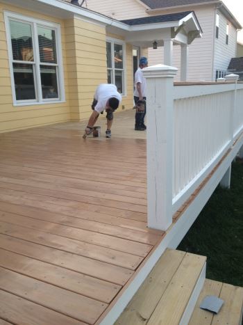 After Front Porch/Deck Staining