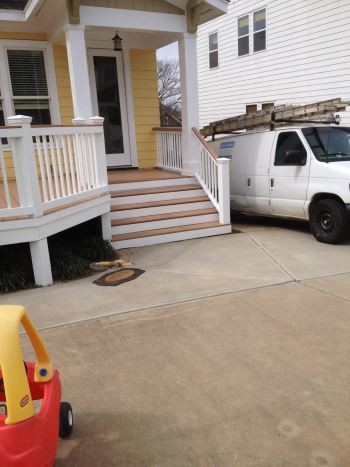 After Front Porch/Deck Staining