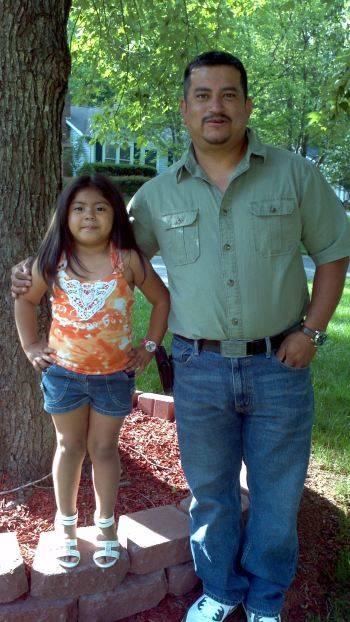 Franklin Zelaya with Daughter  