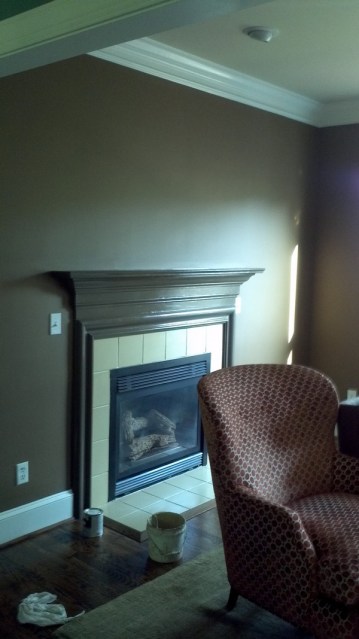 Beautifully interior painted living room in Charlotte home.