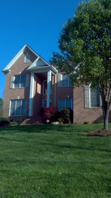 Clean freshly power washed Charlotte home.