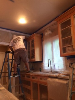 Before Kitchen Cabinets Glaze in Huntersville, NC