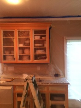 Before Kitchen Cabinets Glaze in Huntersville, NC