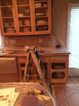 Before Kitchen Cabinets Glaze in Huntersville, NC