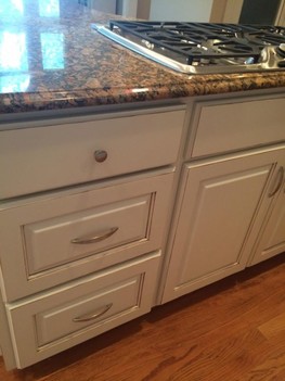 After Kitchen Cabinets Glaze in Huntersville, NC