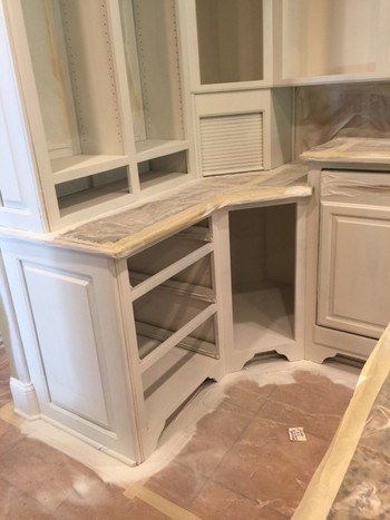 Before and After Kitchen Cabinet Painting in Indian Land, SC