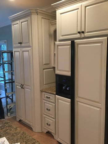 Before and After Kitchen Cabinet Painting in Indian Land, SC