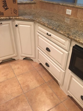 Before and After Kitchen Cabinet Painting in Indian Land, SC